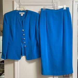 Vince Camuto Blue Women's Blazer and Skirt Set